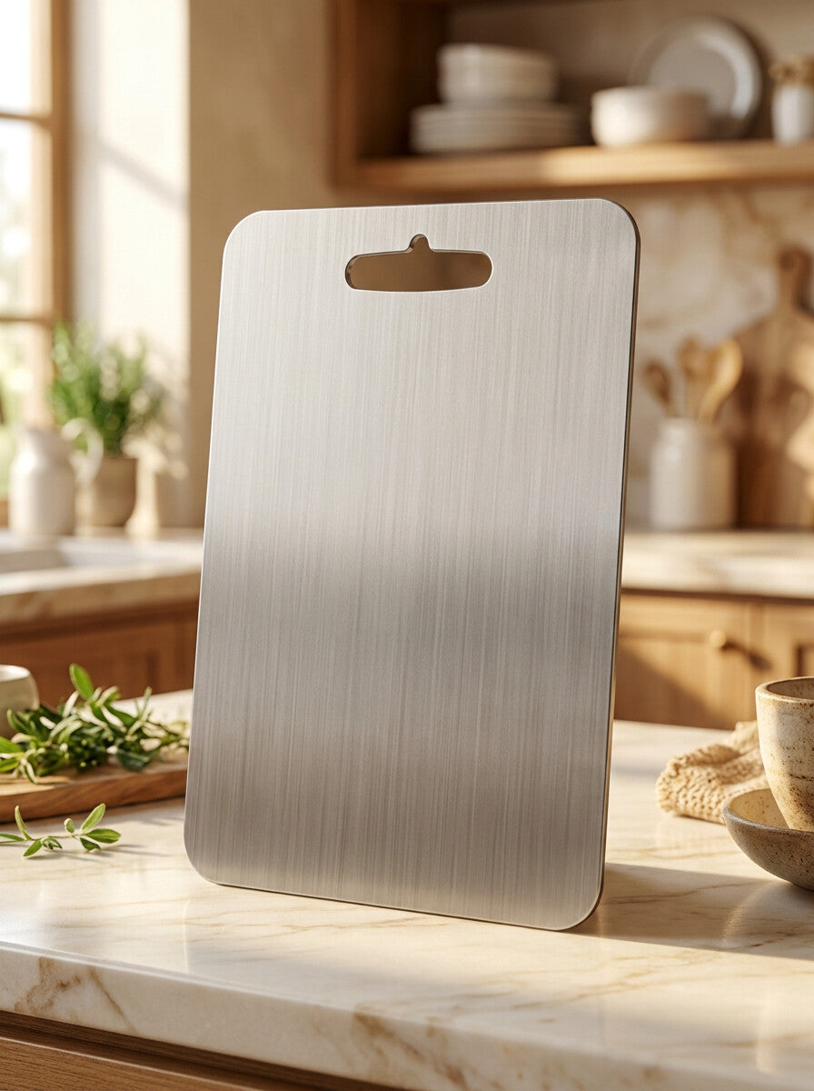 Edge profile of the titanium cutting board