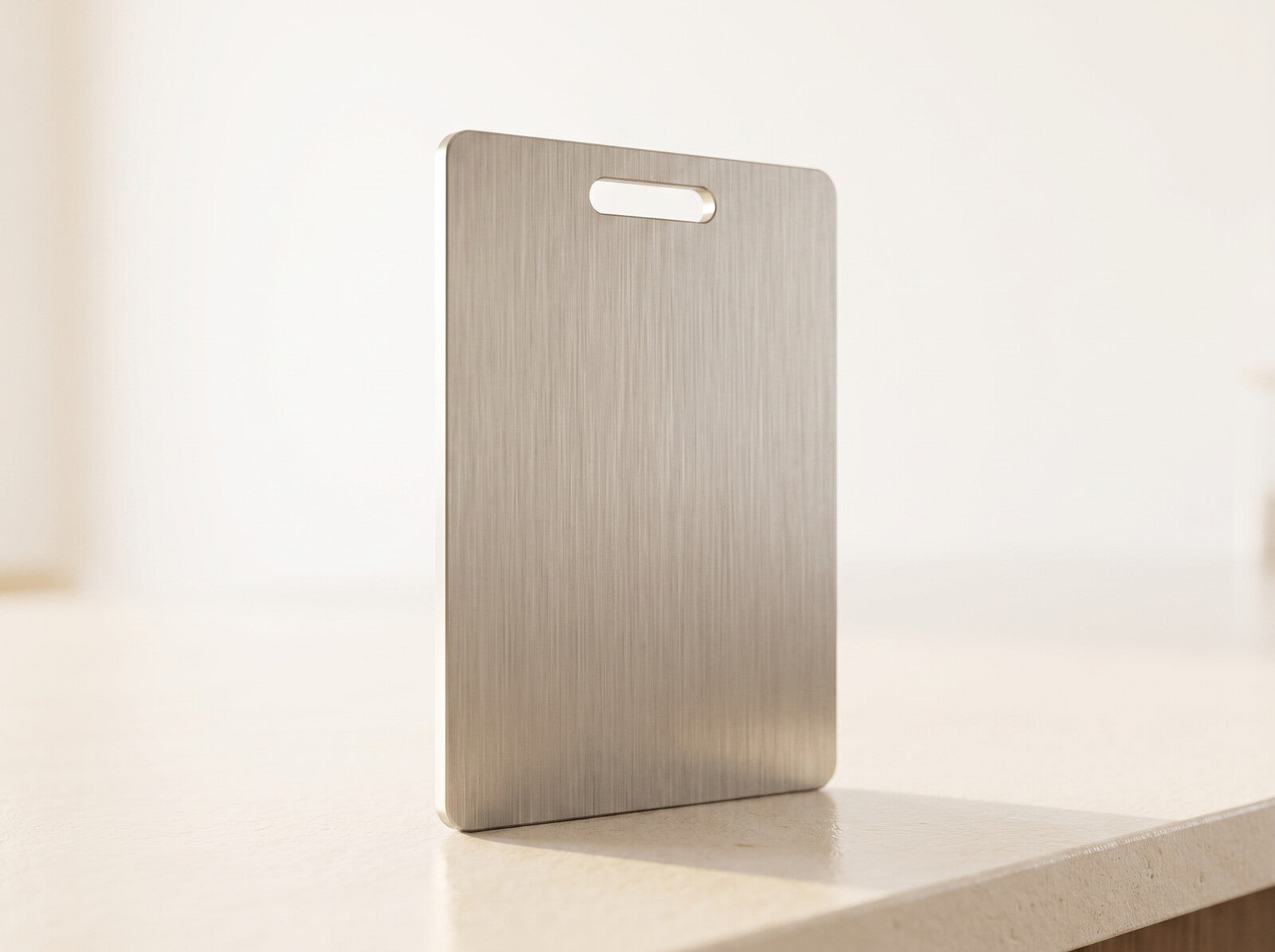 Edge profile of the titanium cutting board