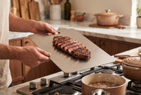 Titanium Cutting Board — Sliced Steak