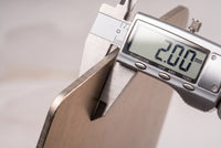 Titanium Cutting Board — Pro 2.0mm Caliper Detail