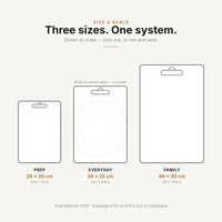 Titanium Cutting Board — Size Comparison (3 Sizes)